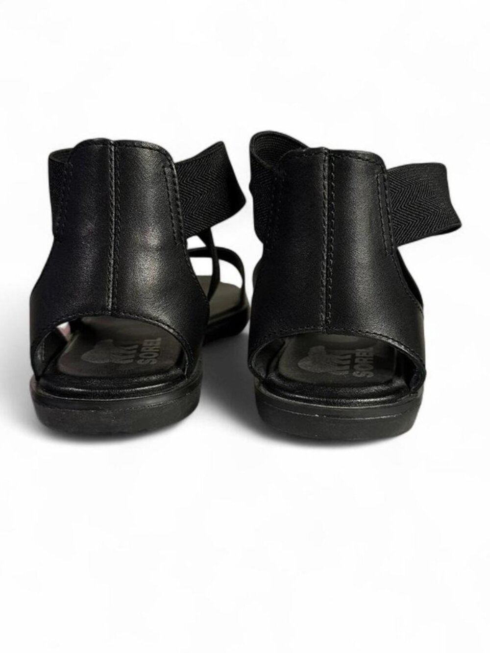 Sorel Ella II Sandal in Black Leather - Picture 3 of 8